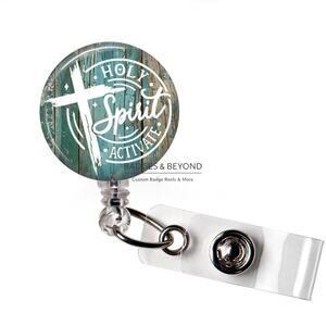 🔥✝️ Holy Spirit Activate Badge Reel | Christian Retractable ID Holder